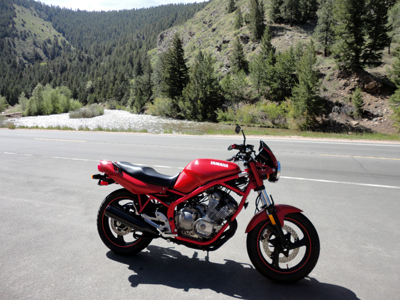 Photograph take of my XJ600 on the Coal Creek motorcycle ride